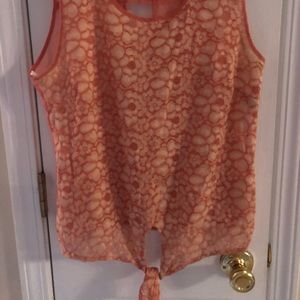 Pretty peach blouse
